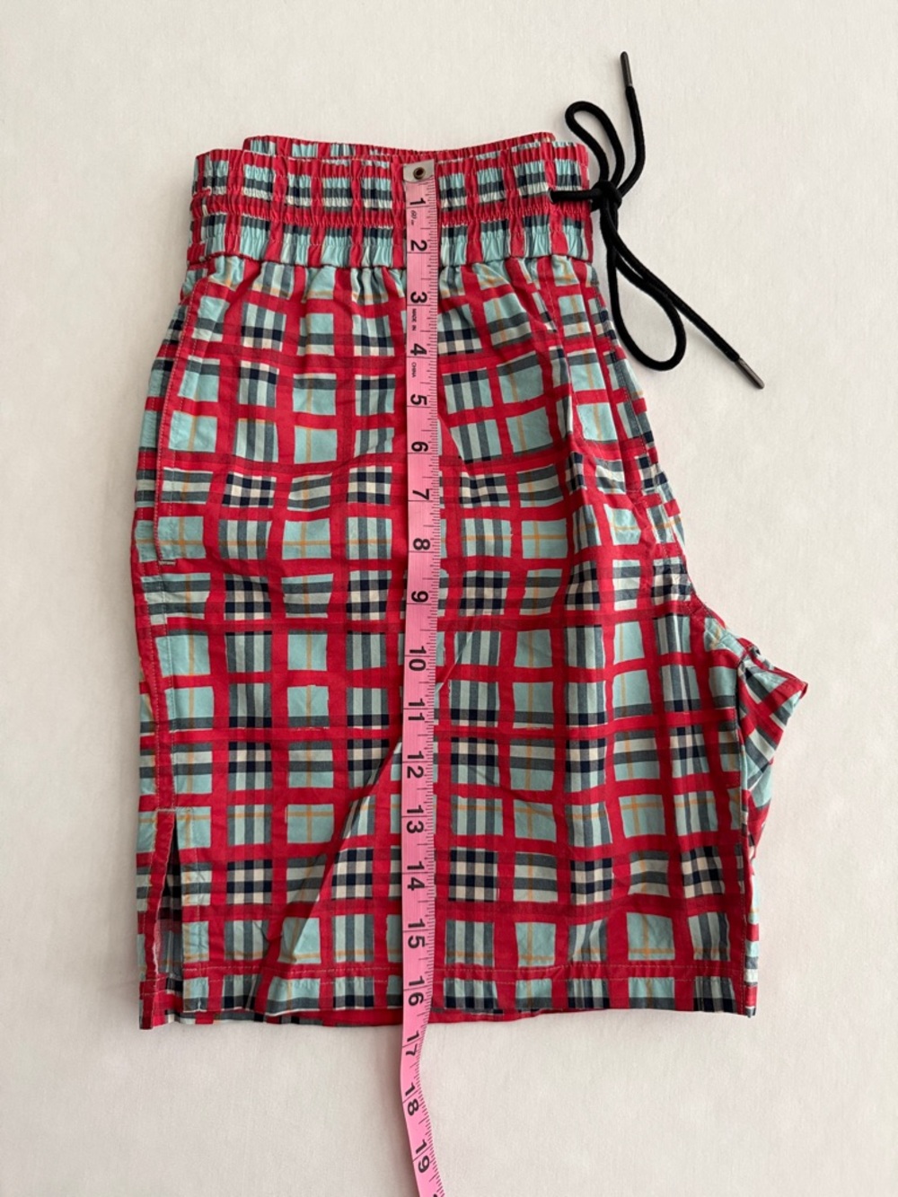 Burberry Shorts Red and Light Blue Plaid Women's - Picture 10 of 12